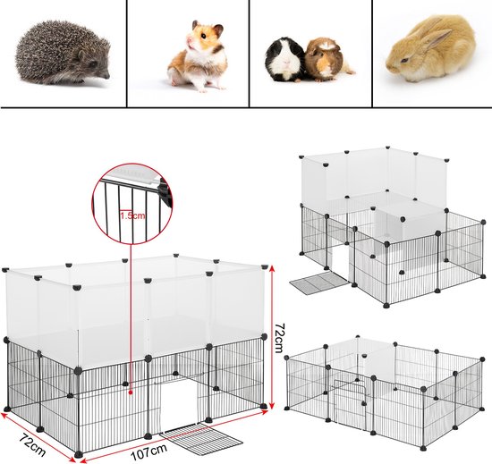Isolatie Set voor konijnenhok Joas met dubbele ren