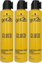 Schwarzkopf Glued Blasting Freeze Hairspray - 300 ml (set van 3)