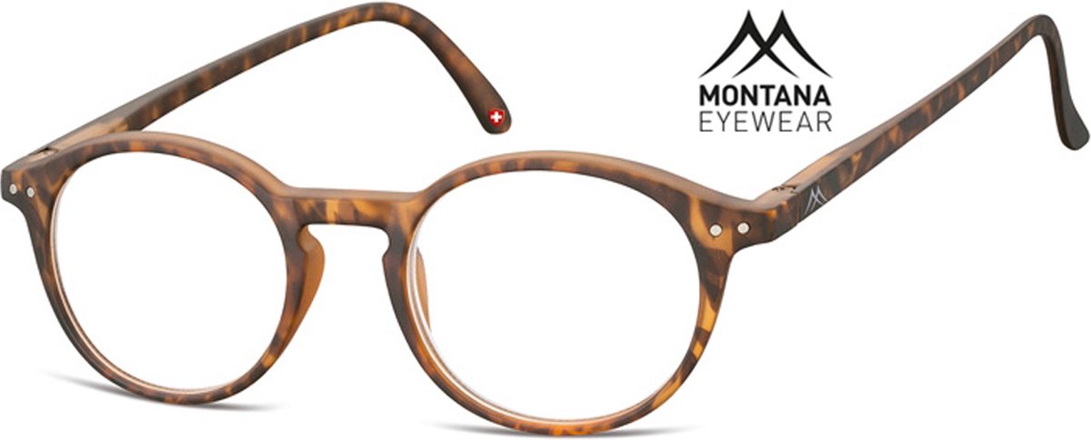 Montana Eyewear MR65A leesbril +3.00 Bruin tortoise - rond