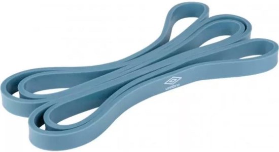 Umbro Power Band 15 kg - Weerstandsband 208 x 4,5 x 0,5 cm - Fitness Elastiek voor Krachttraining en Revalidatie - Gesloten Lus - Blauw