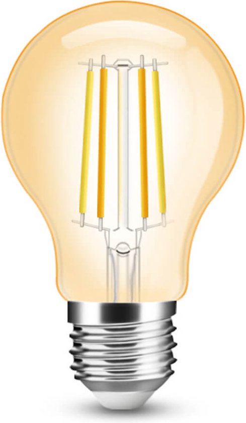Slimme filament Zigbee LED lamp - Dual white 7W E27 fitting - A60 model colored - Smart lamp - Slimme Zigbee lamp