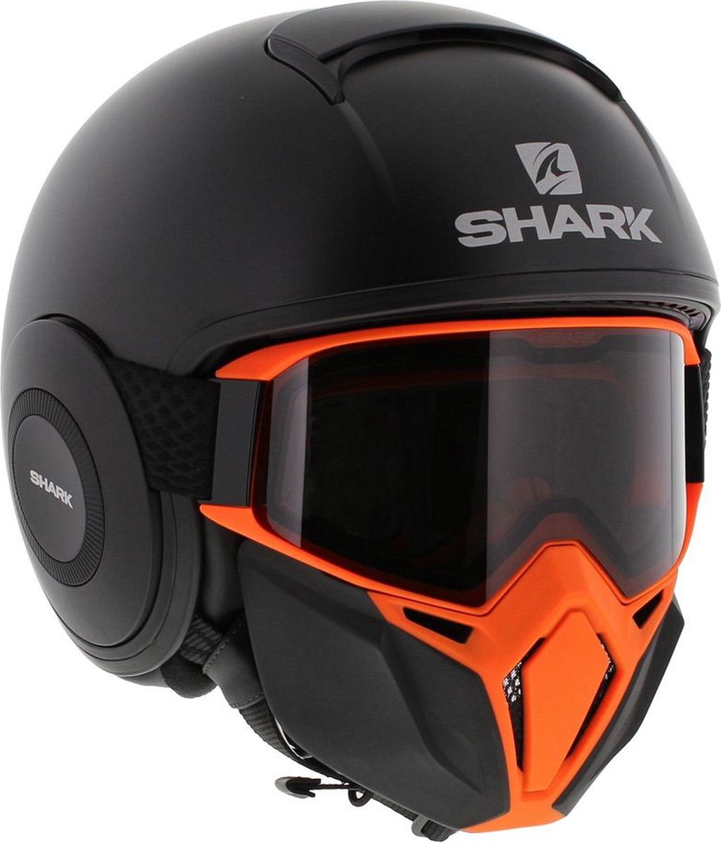 Shark Street Drak helm mat zwart oranje M - Special Edition met gratis  extra zwart... | bol