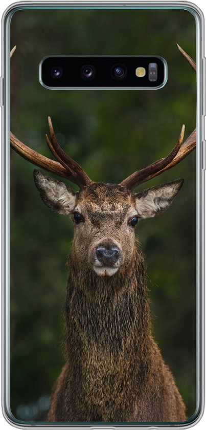 Coque Samsung Galaxy S10 - Cerf - Bois - Nature - Siliconen