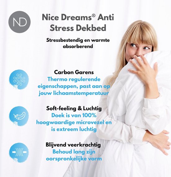 Nice Dreams - Dekbed Anti-Stress Toute l'Année - Dekbed Anti- Dekbed - Snurk cm