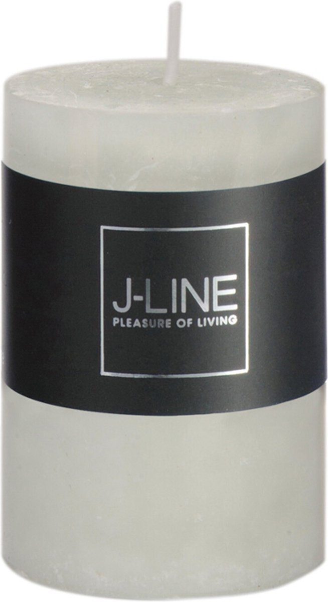 J-Line cilinderkaars - poedergroen - small - 6 stuks - 18U