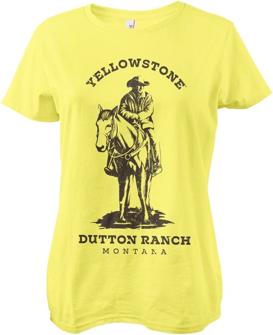 Yellowstone Dames Tshirt -S- Rancher Geel