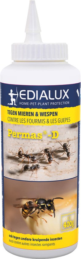 Edialux Permas D tegen wespen en mieren - wespenpoeder - mierenpoeder - zeer...