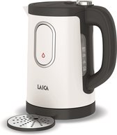 Laica DualFlo - Bouilloire 1,5 litre blanche - avec distributeur d'eau chaude 'une tasse' - bouilloire design économe en énergie