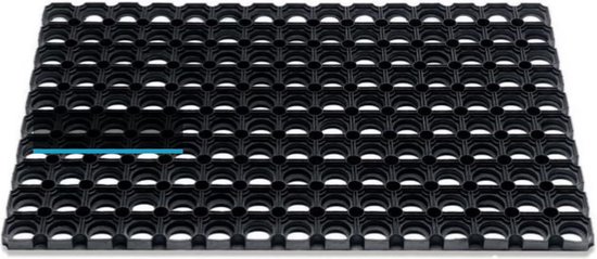 Rubber Ringmat 100 x 200 cm - Deurmat voor binnen en buiten | bol.com