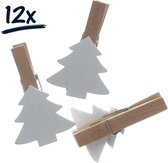 12 knijper kerstboom kerst kerstmis clip wasspeld decoratie tafeldecoratie DIY hobby knutsel