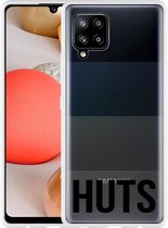 Hoesje Geschikt voor Samsung Galaxy A42 Huts zwart