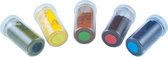 BrandNewCake® Kleurpoeder Assortiment - Set van 5 (Rood/Geel/Blauw/Zwart/Groen) - Eetbare Voedingskleurstof Voor Vette Massa - Kleurstof Bakken