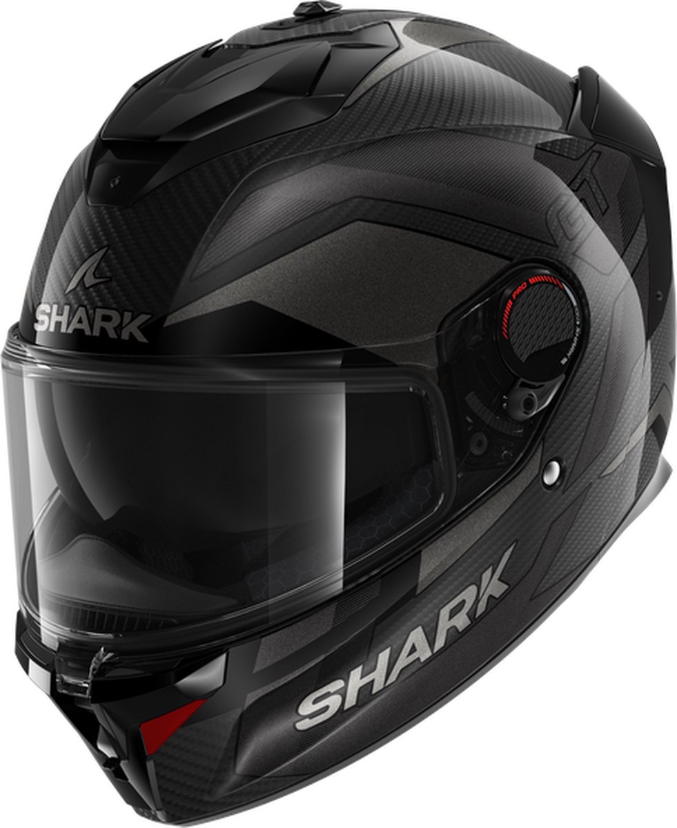 Shark Spartan GT Pro Ritmo Carbon Carbon Antraciet Chrom DAU Integraalhelm L