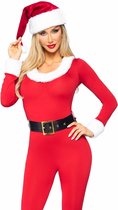 Leg Avenue - Kerst & Oud & Nieuw Kostuum - Merry Xmas Kerstvrouw Mariah Kostuum - Rood - Large - Kerst - Verkleedkleding