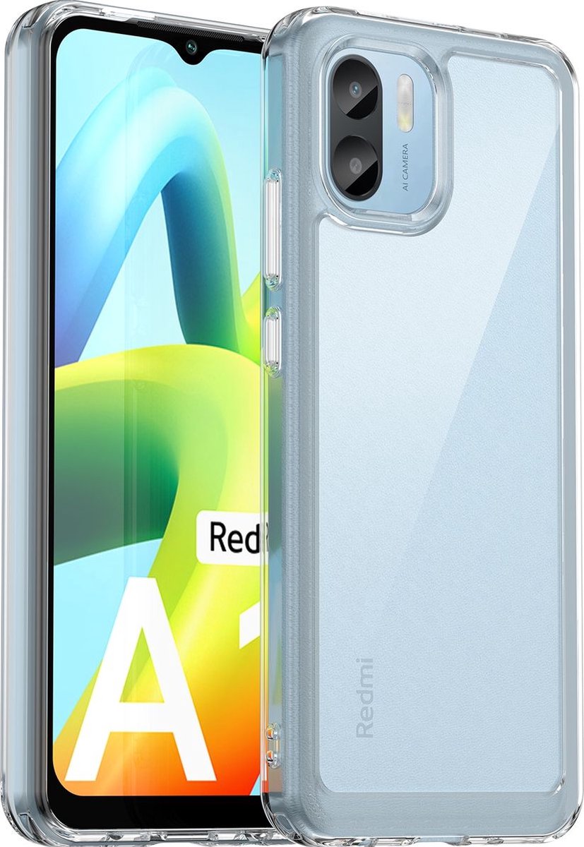Mobigear Doorzichtig Hoesje geschikt voor Xiaomi Redmi A1 4G Telefoonhoesje Hardcase | Mobigear Crystal Backcover Shockproof | Doorzichtig Telefoonhoesje Redmi A1 4G | Schokbestendig Redmi A1 4G Telefoonhoesje | Anti Shock Proof - Transparant