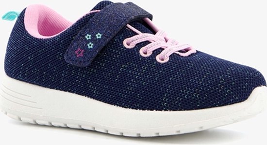 Meisjes sneakers met glitters - Blauw - Maat 29 | bol.com