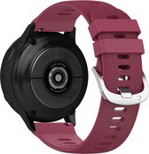 Band Geschikt voor Samsung Galaxy Watch 5/4/2/Active 40mm gladde siliconen Bordeaux