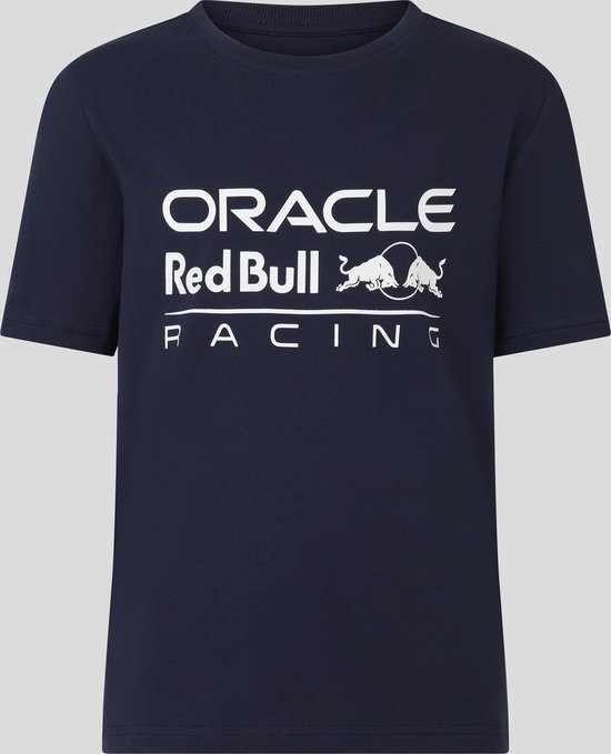 Red Bull Racing Logo Kids T-shirt Blauw 2023 M (140-146) - Max Verstappen - Sergio Perez - Oracle