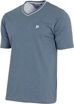 Donnay T-shirt - Sportshirt - V- Hals shirt - Heren - Maat S - Blue grey (069)