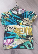 T-shirt tropical - meisjes top - multicolor - maat 116