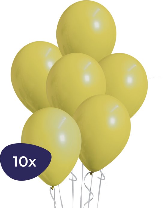 Gele Ballonnen - Helium Ballonnen - Verjaardag Versiering - Feestversiering  - 10 stuks | bol.com