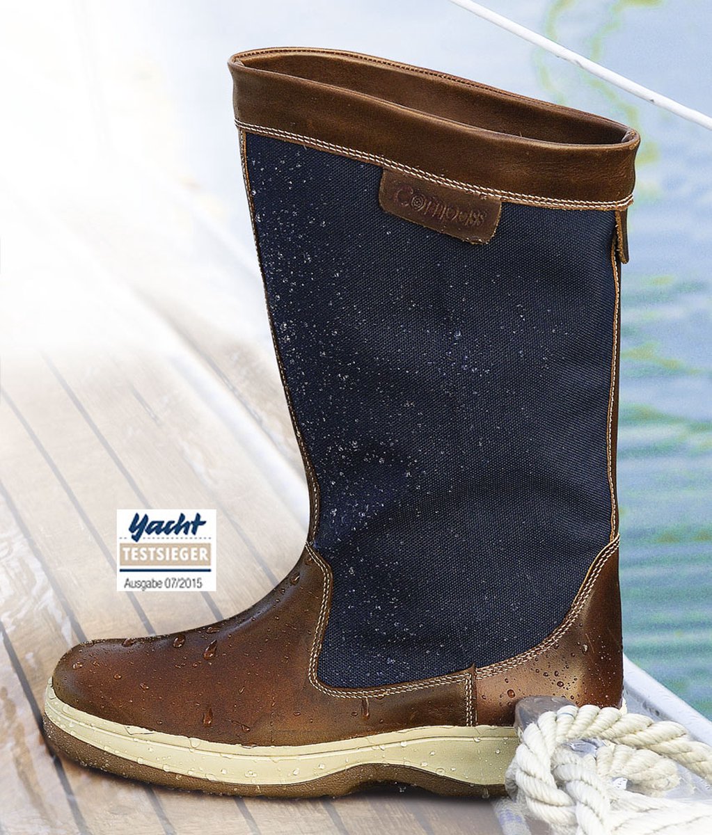 Compass Compatex zeillaarzen navy/bruin