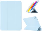 Hoes geschikt voor iPad 2022 10e Generatie (10.9 inch) met pencil houder - Smart bookcase - Licht Blauw