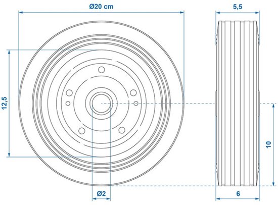 ProPlus Neuswielband - Metalen velg - Rubberband - Ø 200 x 60 mm - 400/240 kg van ProPlus — afbeelding 5