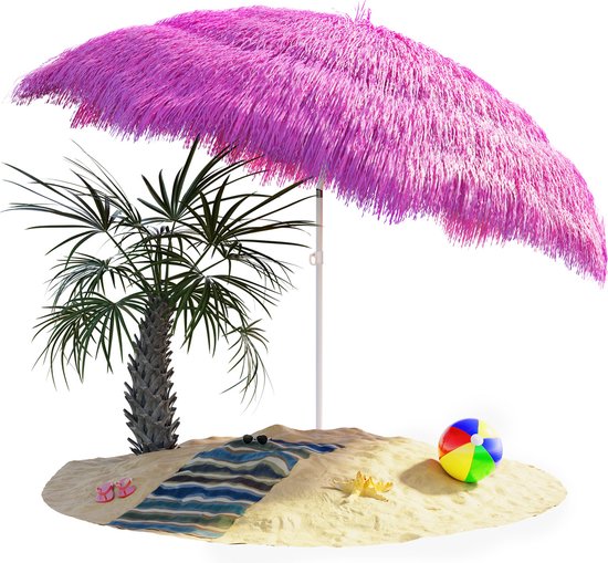 Kingsleeve Parasol Hawaii 160 cm Verstelbaar Kantelbaar Roze bol