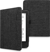 kwmobile Étui à rabat pour liseuse compatible avec Amazon Kindle Paperwhite 11. Generation 2022 - Avec poignée - En gris foncé