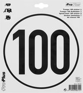 Pro Plus Tempo 100 km/u - Sticker - Duitsland - Weerbestendig