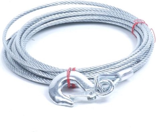 Lierkabel 9.5mm tbv Warn Winch 12 - Staalkabel Lengte 25,9 Mtr