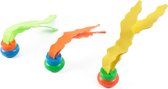 Set de 3x algues en plastique colorées - speelgoed de piscine - Jouets aquatiques - Jouets de plongée
