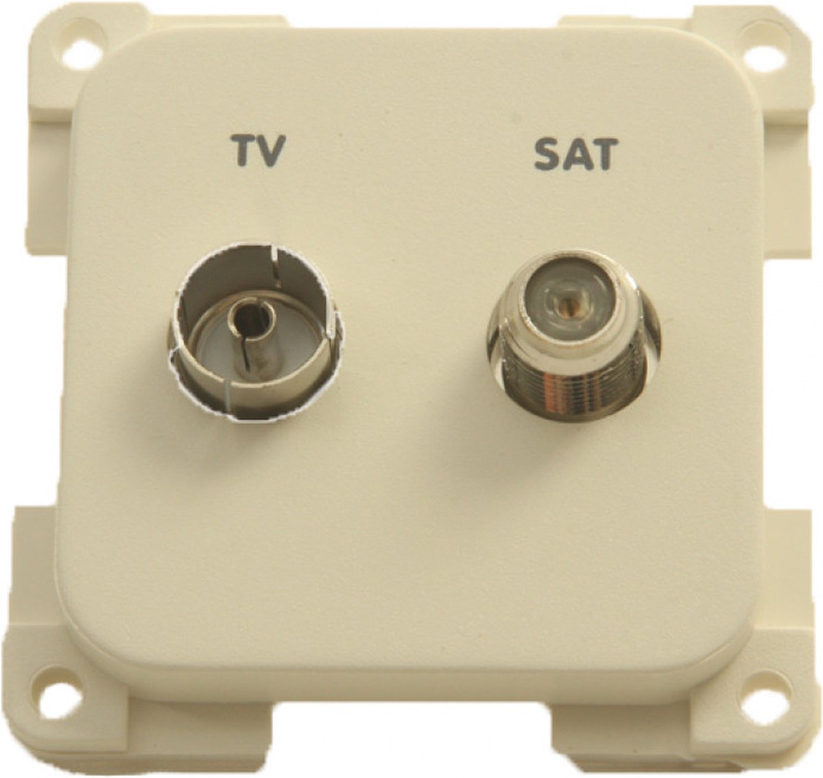 Presto Contactdoos TV + SAT Inbouw S-10.000 Wit