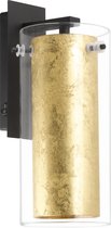 EGLO Pinto Gold Wandlamp - E27 - 27 cm - Zwart/Goud