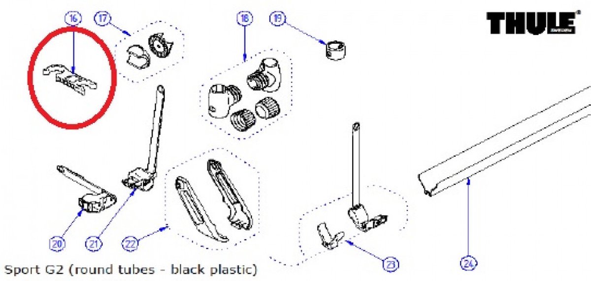 Thule G2 Platform Holder 30/34