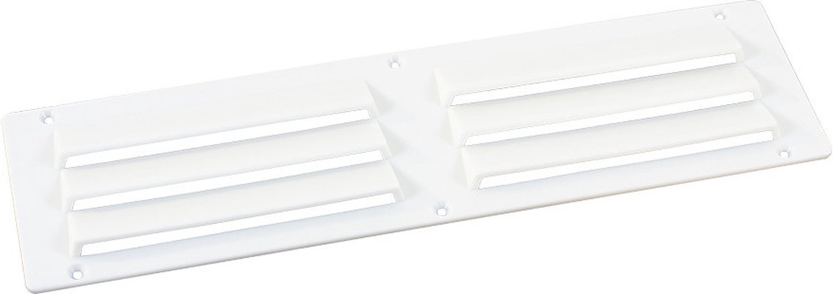 Ventilatierooster Wit opbouw 25x7cm