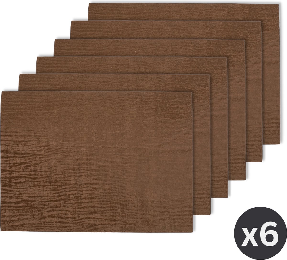 Placemat TREASURE, SET/6, 33x45cm, coffee