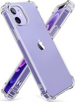 DrPhone TPU Hoesje - Siliconen Bumper Case Met Verstevigde Randen – Schokbestendig - Geschikt voor iOS Smartphone 14 Pro Max - Transparant