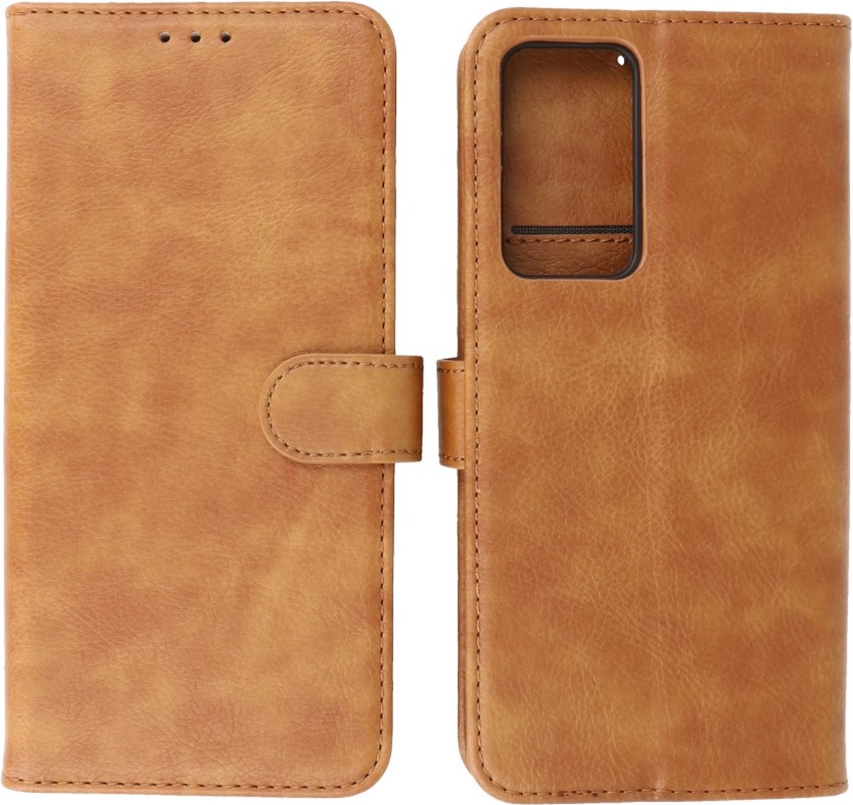 Xiaomi Poco F4 Hoesje Book Case Portemonnee Telefoonhoesje - Bruin