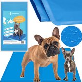 Springos Koelmat Hond - Actieve Verkoelende Gel - 1 Stuk - 50 x 40 cm - Blauw