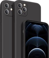 Siliconen case geschikt voor Apple iPhone 13 - Cover Lensbeschermer Camera Bescherming - Zwart - Black Supertarget Siliconen case geschikt voor Apple iPhone 13 - Cover Lens beschermer Camera Bescherming - Zwart black