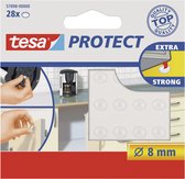 Tesa Geluiddemper Rond - Transparant - Ø 8 mm - 28 Stuks
