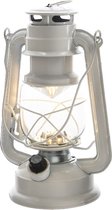 Lumineo Stormlantaarn - LED licht - wit - 24 cm - Campinglamp/campinglicht