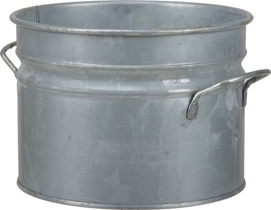 Sunnydays /plantenpot - zink - jadegroen - D17 x H14 cm | Fun en Feest