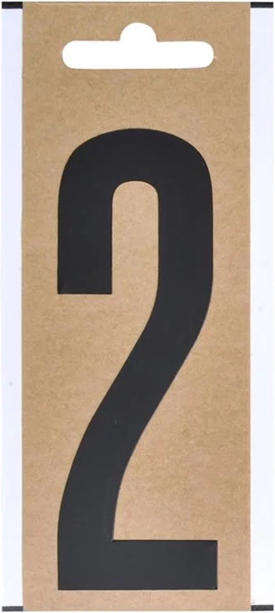 ProPlus Cijfer Etiket / Sticker "2" - Hoogte 10 cm