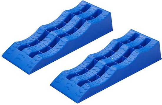 Oprijblok blauw set van 2 stuks