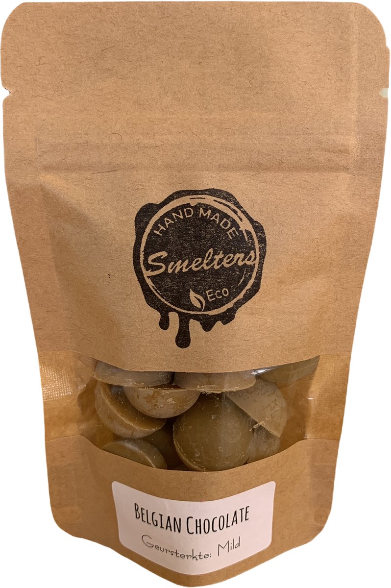 Smelters - Eco & Ambachtelijke Geurwax - Belgian Chocolate - Kraft Bag - Strong