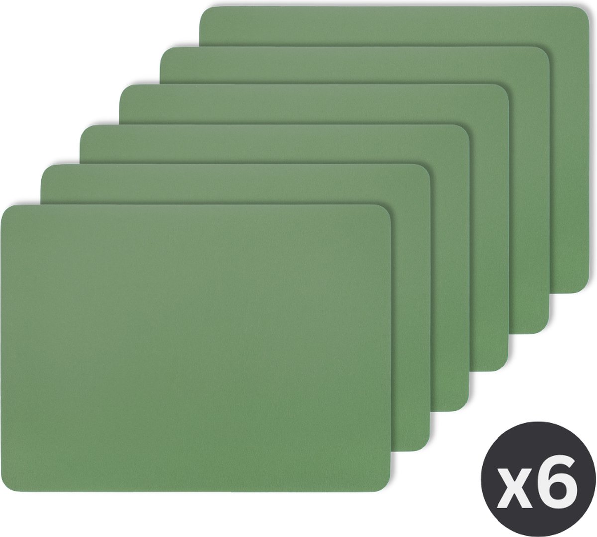 Placemat Togo - kunststof - SET/6 - dille - 33x45cm