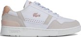 Lacoste T-Clip Vrouwen Sneakers - White/Light Pink - Maat 37